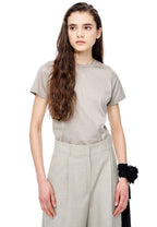 Premium Supima TShirt Small Logo MRCD Khaki Beige