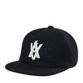 A Logo Emblem Wool Ball Cap Black