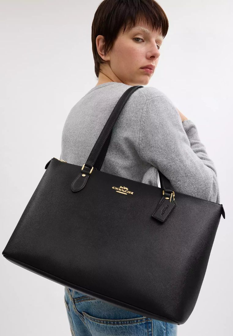 Gallery Tote Bag Gold Black