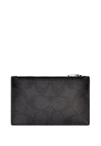 Zip Card Case In Signature Canvas Black