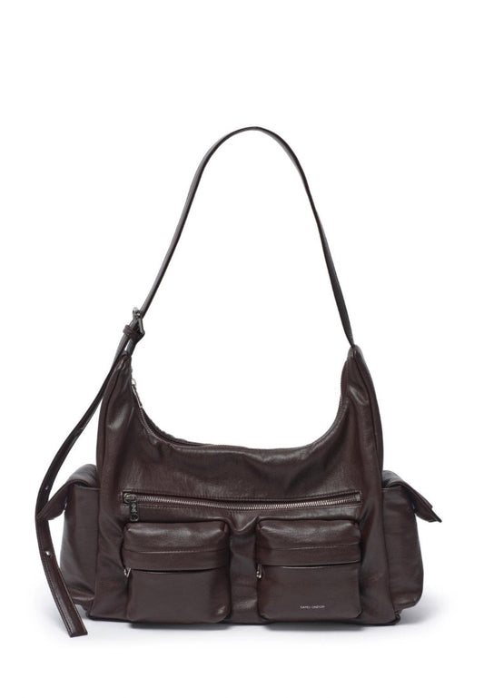 Pocket Mug Bag L Nappa Chocolate