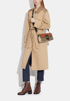 Morgan Shoulder Bag In Colorblock Signature Canvas Khaki Multi
