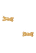Double Bow Studs Gold