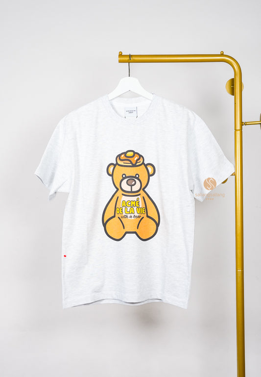 [DEFECT SALE 166] PANCAKE BEAR Short Sleeve T-Shirt Melange - Size 1