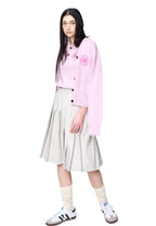 Mohair Cardigan V Neck Pink Hotpink