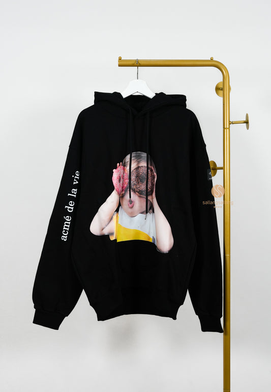[DEFECT SALE 169] Hoodie Black Donut 1 Size 2