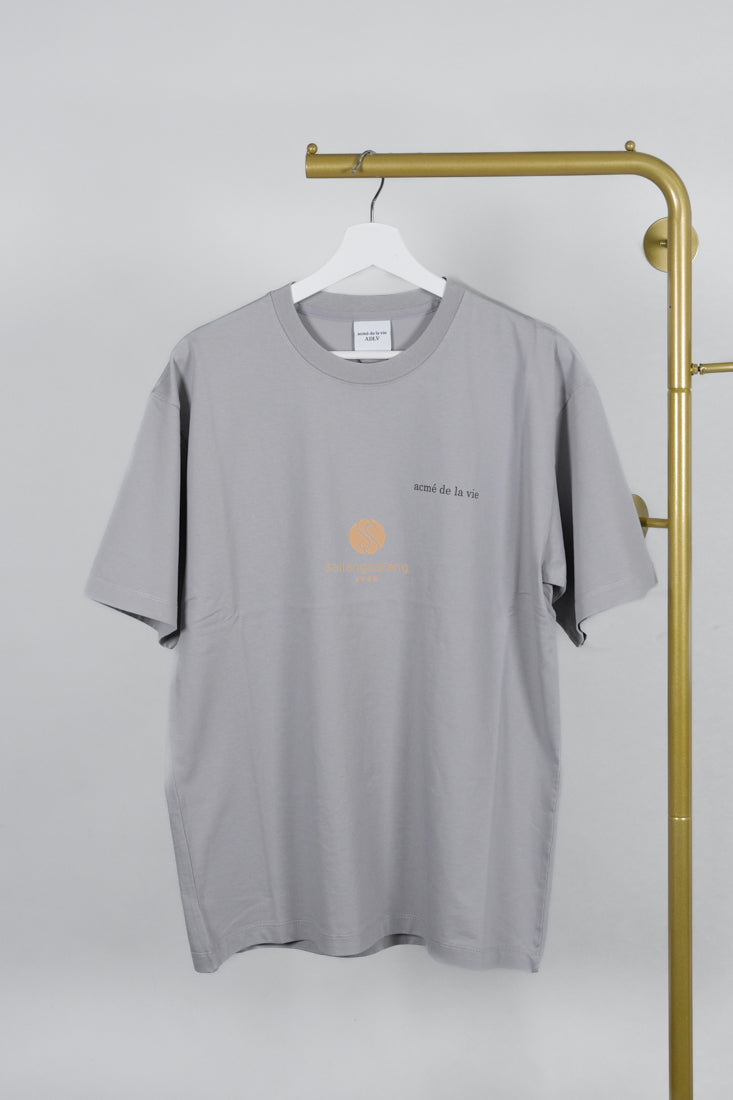 [DEFECT SALE 183] Basic Logo Bio Washing Short Sleeve T-Shirt Grey - Size 1