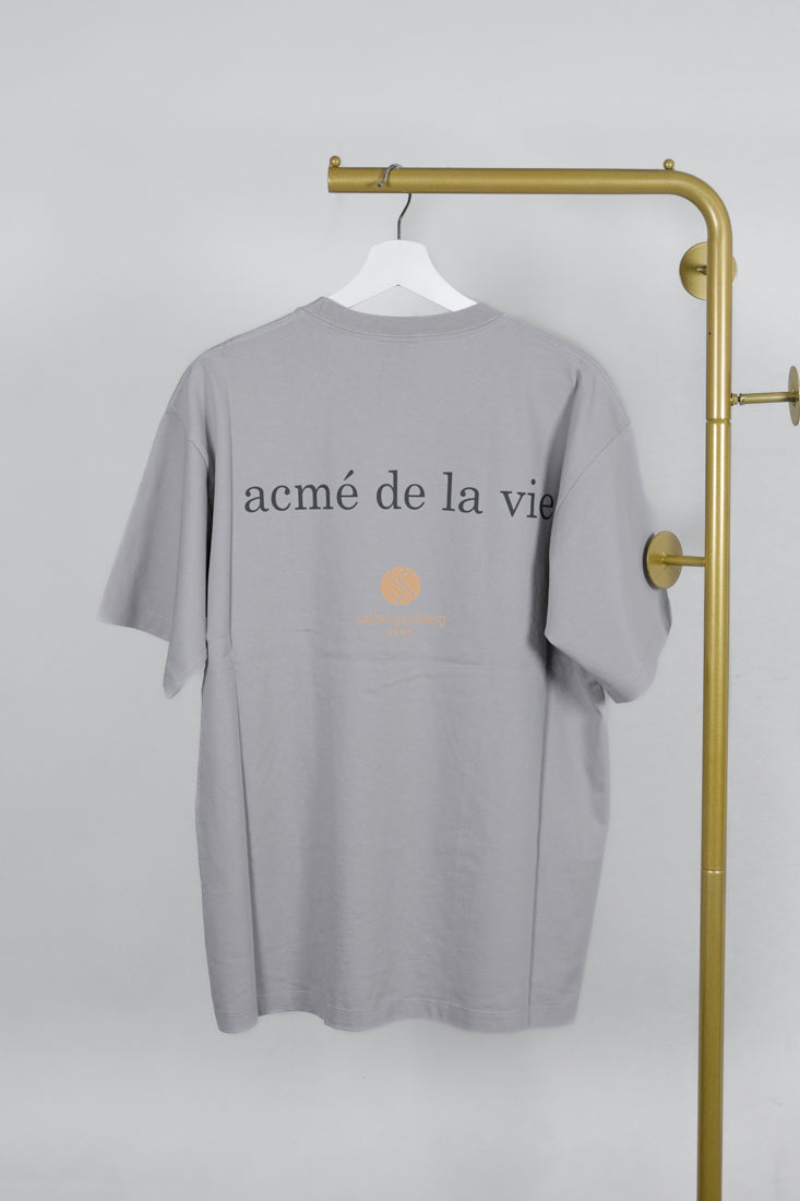 [DEFECT SALE 183] Basic Logo Bio Washing Short Sleeve T-Shirt Grey - Size 1