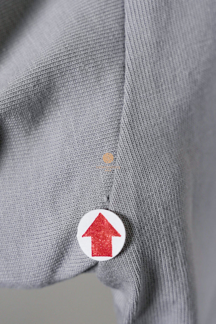 [DEFECT SALE 183] Basic Logo Bio Washing Short Sleeve T-Shirt Grey - Size 1