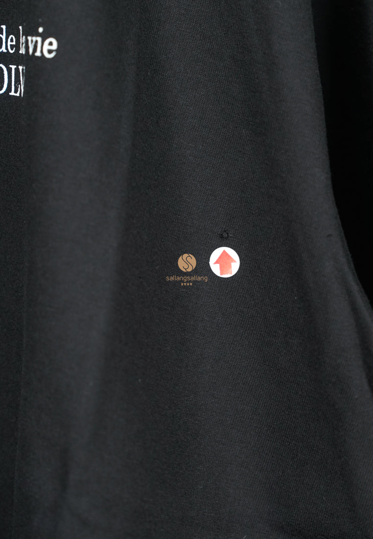 [DEFECT SALE 139] Basic Short Sleeve T-Shirt 2 Black - Size 2