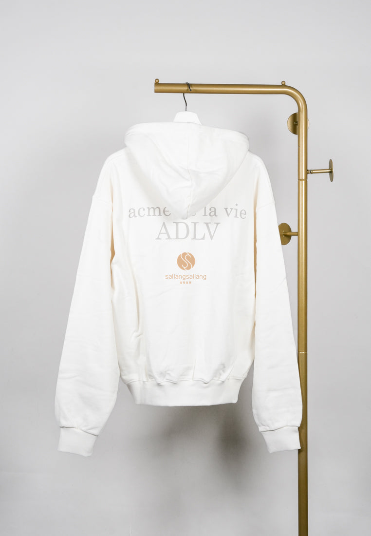 [DEFECT SALE 134] Cream Fuzzy Rabbit Hoodie - Size 1