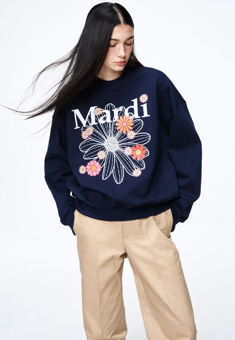Sweatshirt FlowerMardi Blossom Navy White