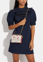 Mini Klare Crossbody With Heart Cherry Print Chalk Multi