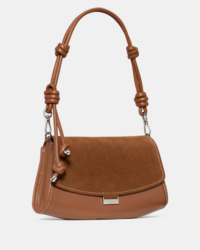 Ali Suede Shoulder Bag Warm Gingerbread