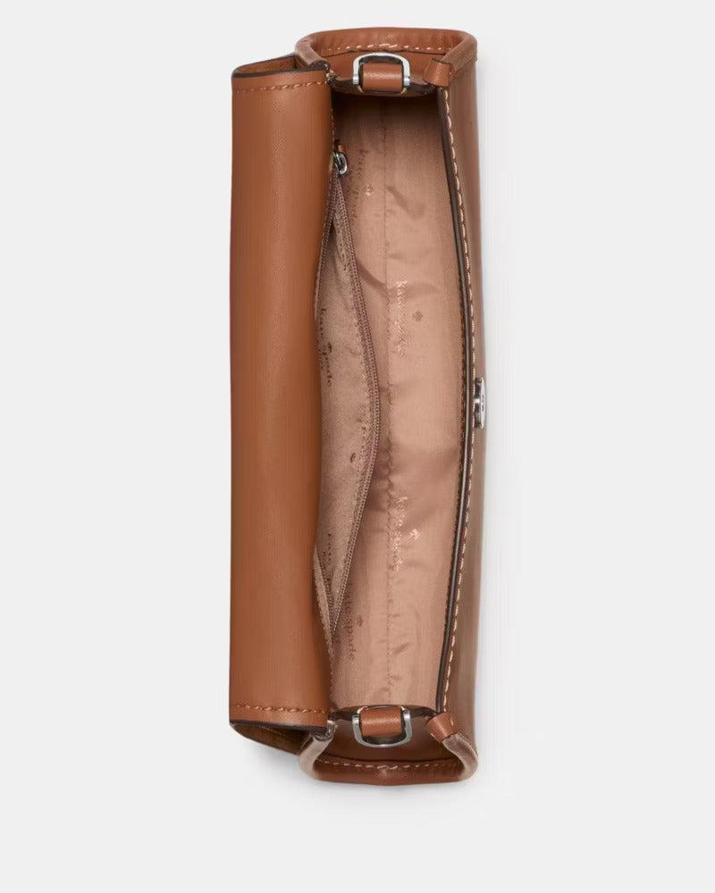 Ali Suede Shoulder Bag Warm Gingerbread