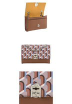 Amelie Monogram Shoulder Camel SS