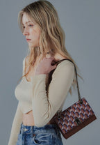 Amelie Monogram Shoulder Camel SS