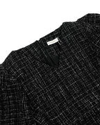 [MADE] Tweed Dress Black Ivory