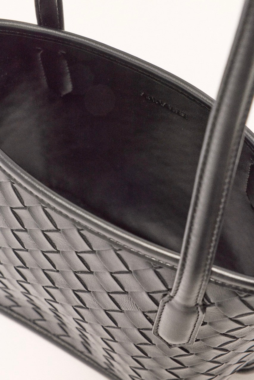 Celina Weave Tote Black