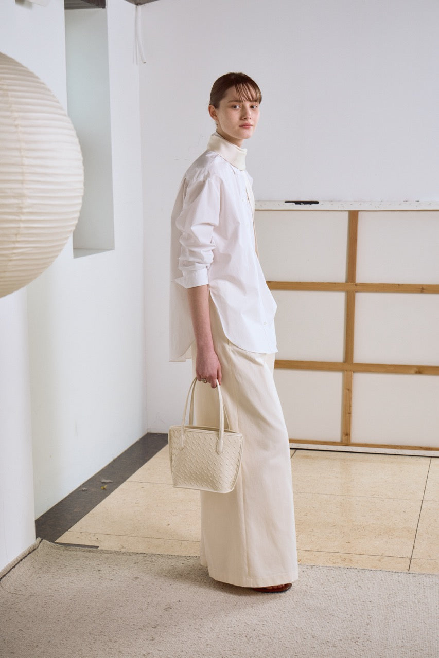 Celina Weave Tote Ivory