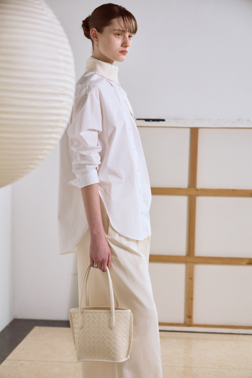 Celina Weave Tote Ivory