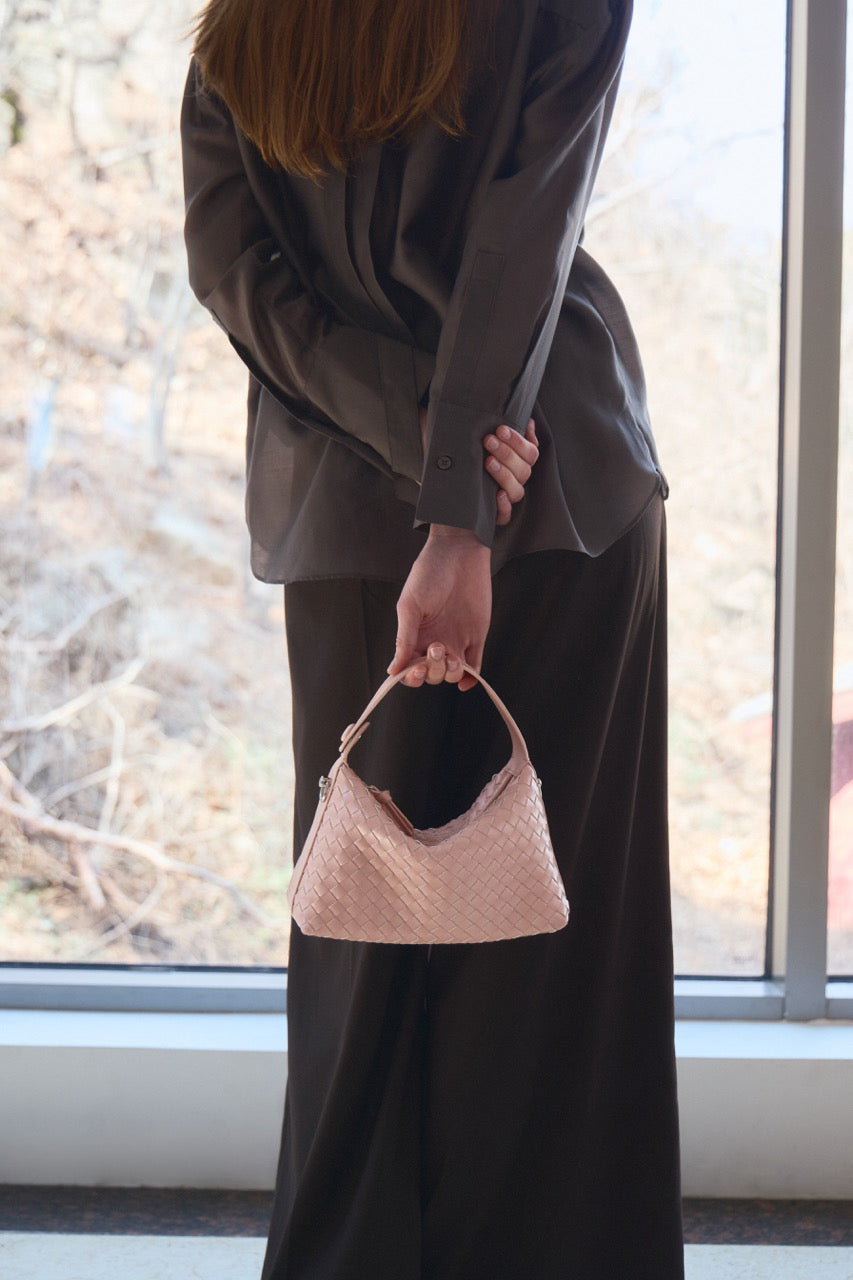 Lumina Weave Bag Blush Dawn