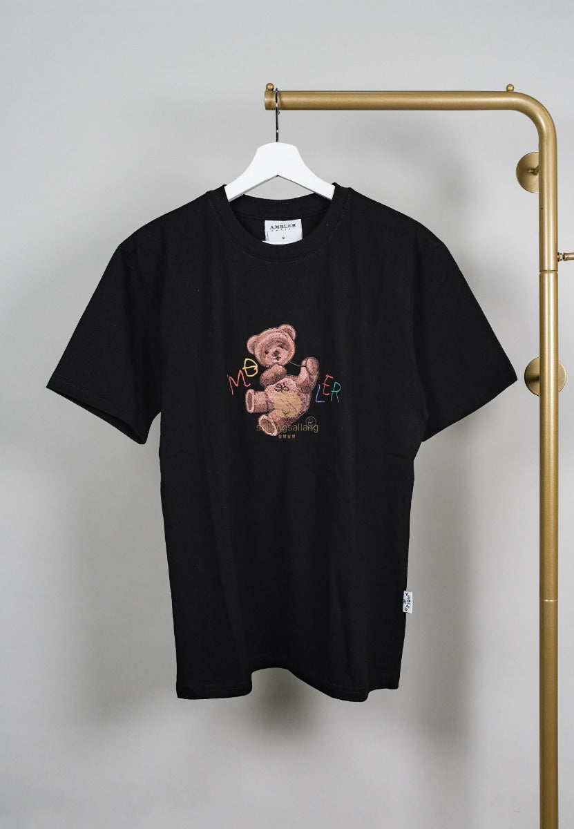 [DEFECT SALE 20] Overfit T-Shirt Balloon Bear-BLACK-S