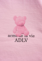Fuzzy Bear T-Shirt Light Pink