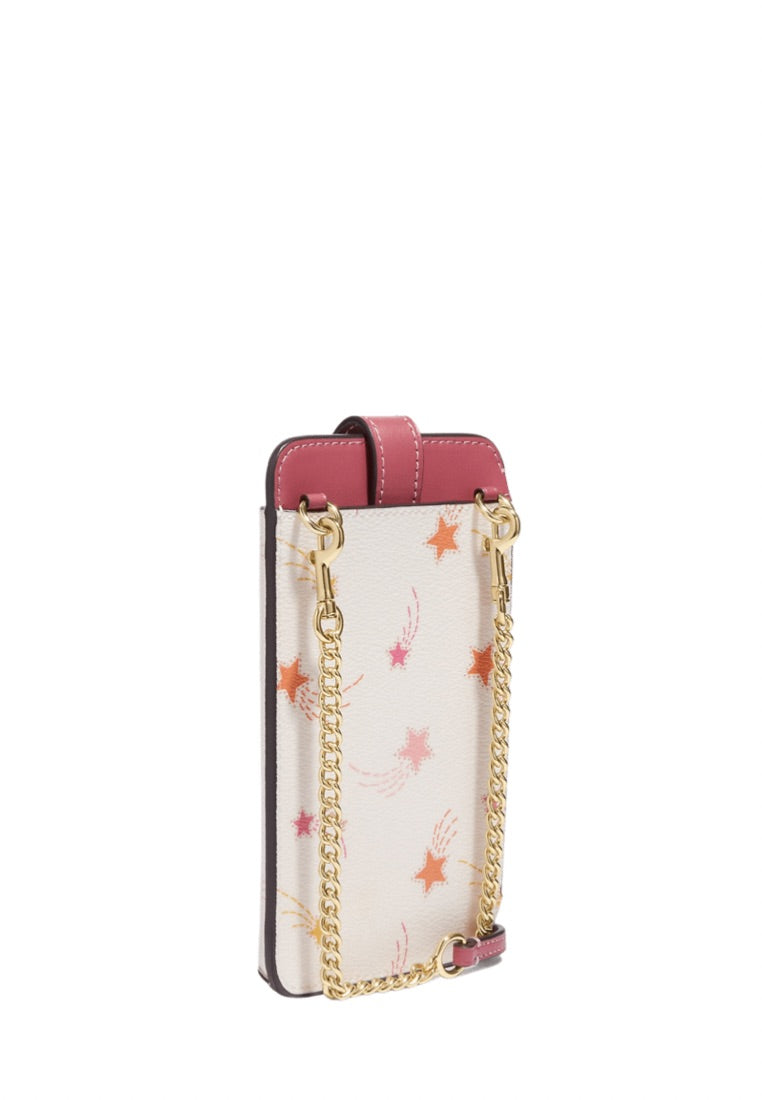 Phone Crossbody With Shooting Star Print Chalk Multi