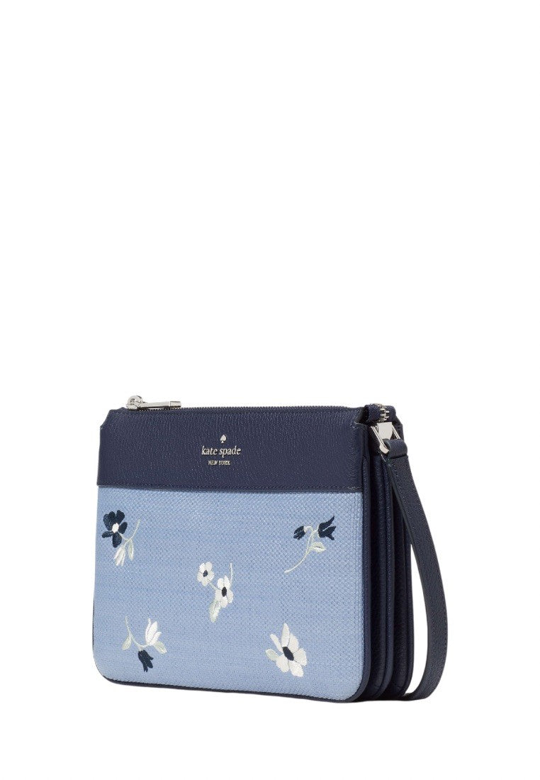 Leila Triple Gusset Crossbody Indigo Shadow Multi