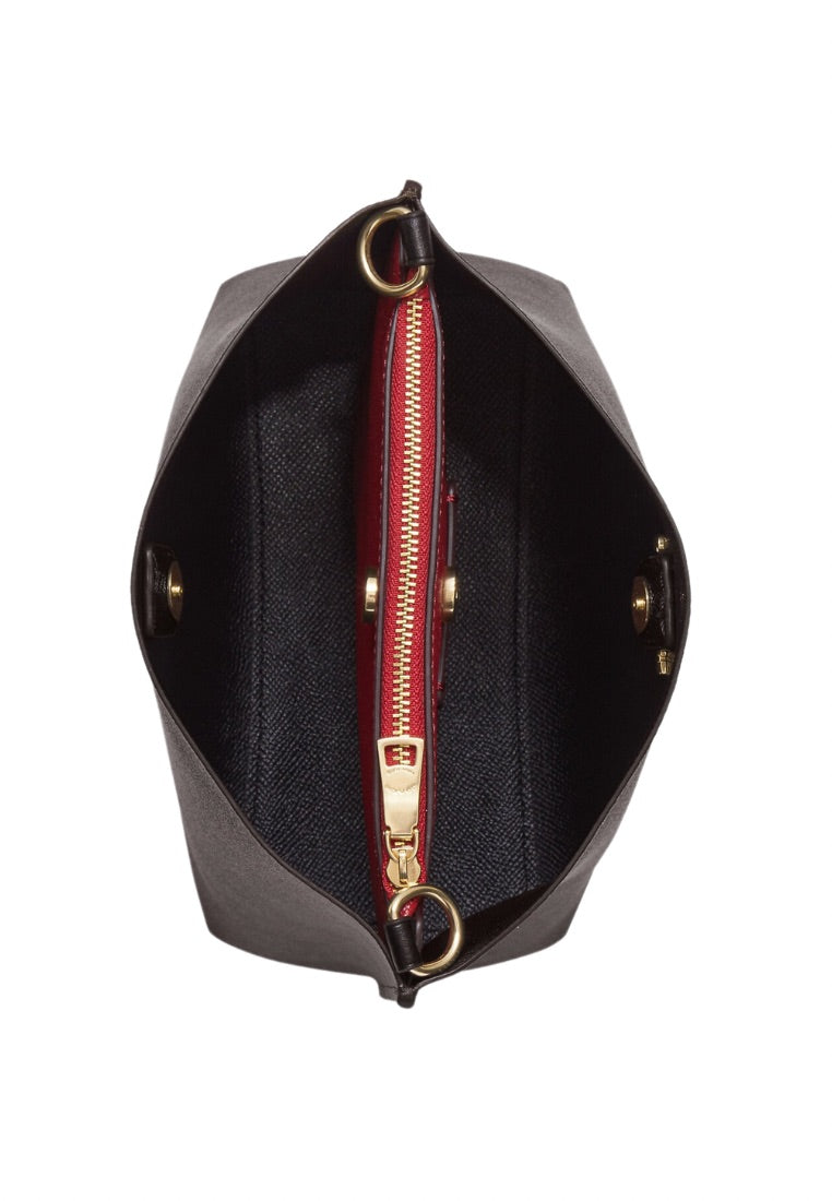 Mollie Bucket Bag 22 In Signature Canvas Brown Black