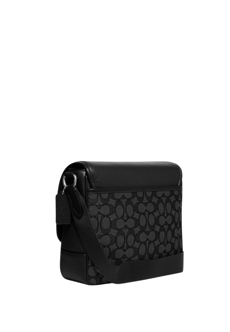 Sprint Map Bag 25 In Signature Jacquard Charcoal Black