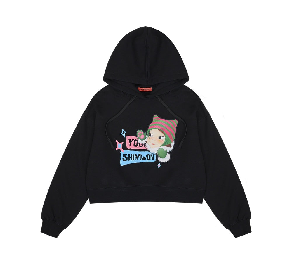 Cute Hoodie Crop Sweatshirt F Ria