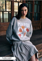 Sweatshirt Numero 23 Grey White
