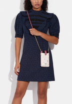 Phone Crossbody With Shooting Star Print Chalk Multi