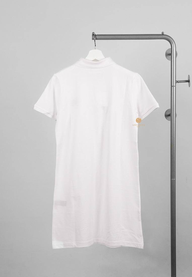 [DEFECT SALE 320] Collar Mini One Piece [Couplelook Bear] White size M