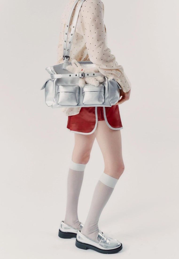 Pocket Corset Bag M Chrome