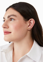 Double Bow Studs Gold