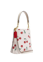 Mollie Bucket 22 With Heart Cherry Print Chalk Multi