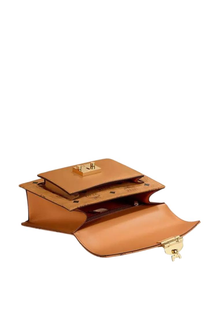 Small Tracy Satchel in Visetos Cognac
