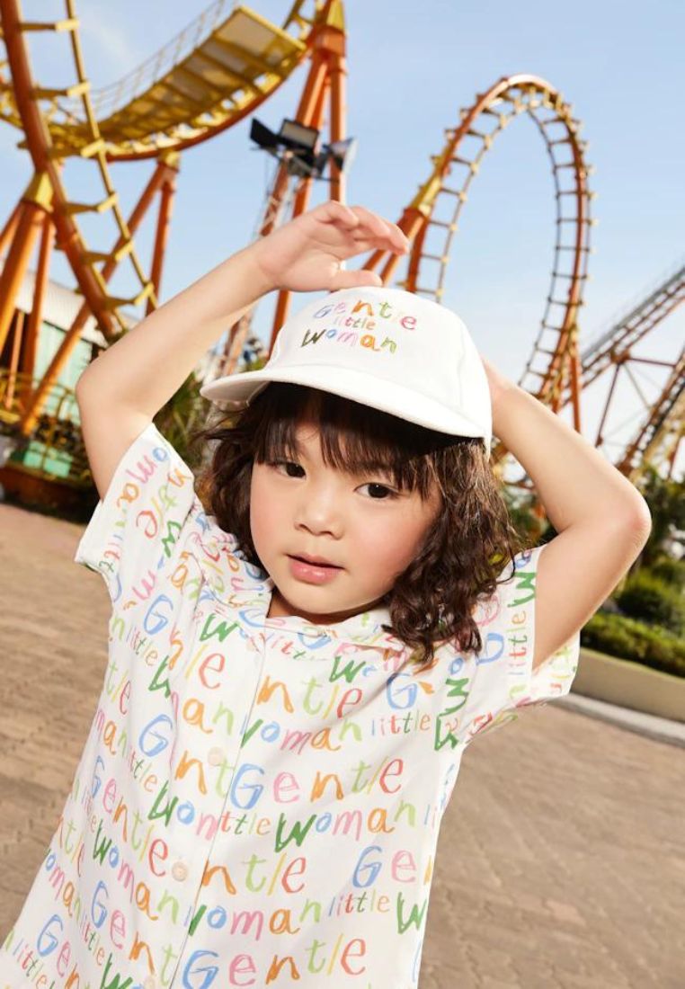 [Gentle Little Woman] CRAYON Cap White