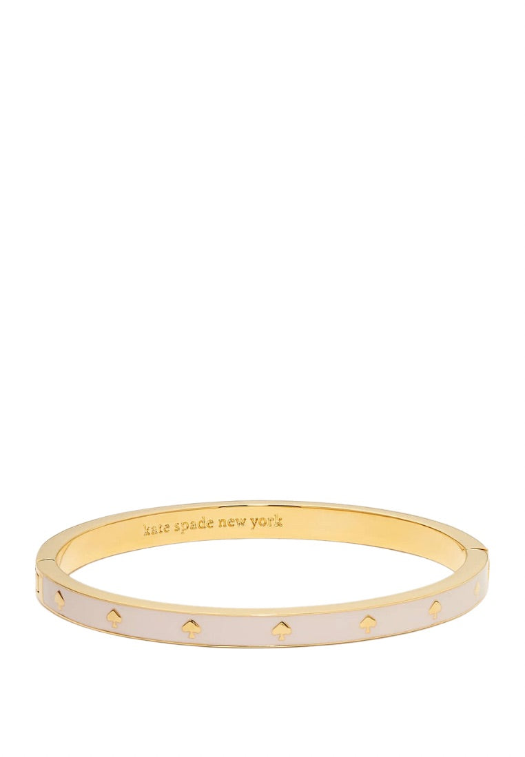 Spot The Spade Enamel Hinged Bangle Chalk Pink