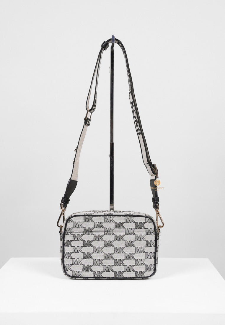 [DEFECT SALE 328] Jet Set Medium Pocket Crossbody With Attachments Black Multi