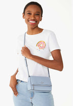 Leila Mini Zip Crossbody Muted Blue