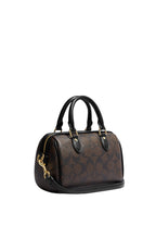 Mini Rowan Crossbody In Signature Canvas Brown Black