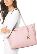 Maisie Large Pebbled Leather 3 in 1 Tote Bag Blush