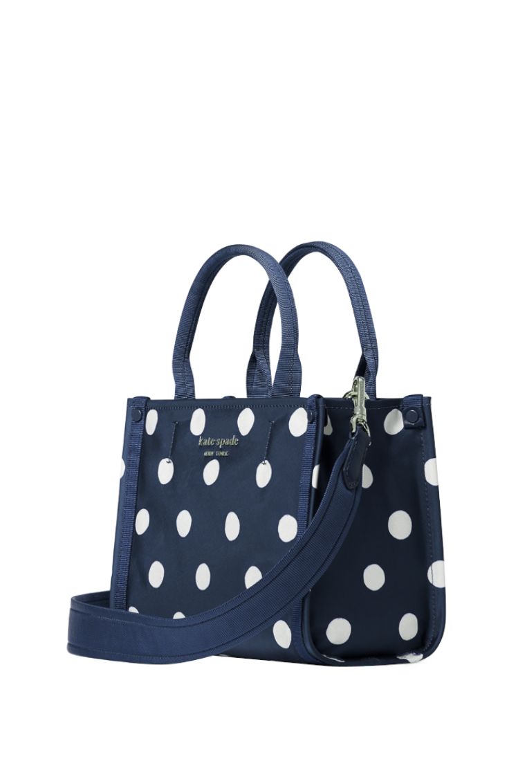 The Little Better Sam Sunshine Dot Mini Tote Rich Navy