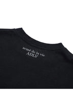 The Powerpuff Girls x Acmedelavie Gradient Curlylogo Crop T-Shirts Black