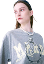 T-Shirt Ring With Rock Grey