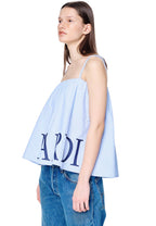 Volume Top Stripe Scrunch Strap Sky Navy
